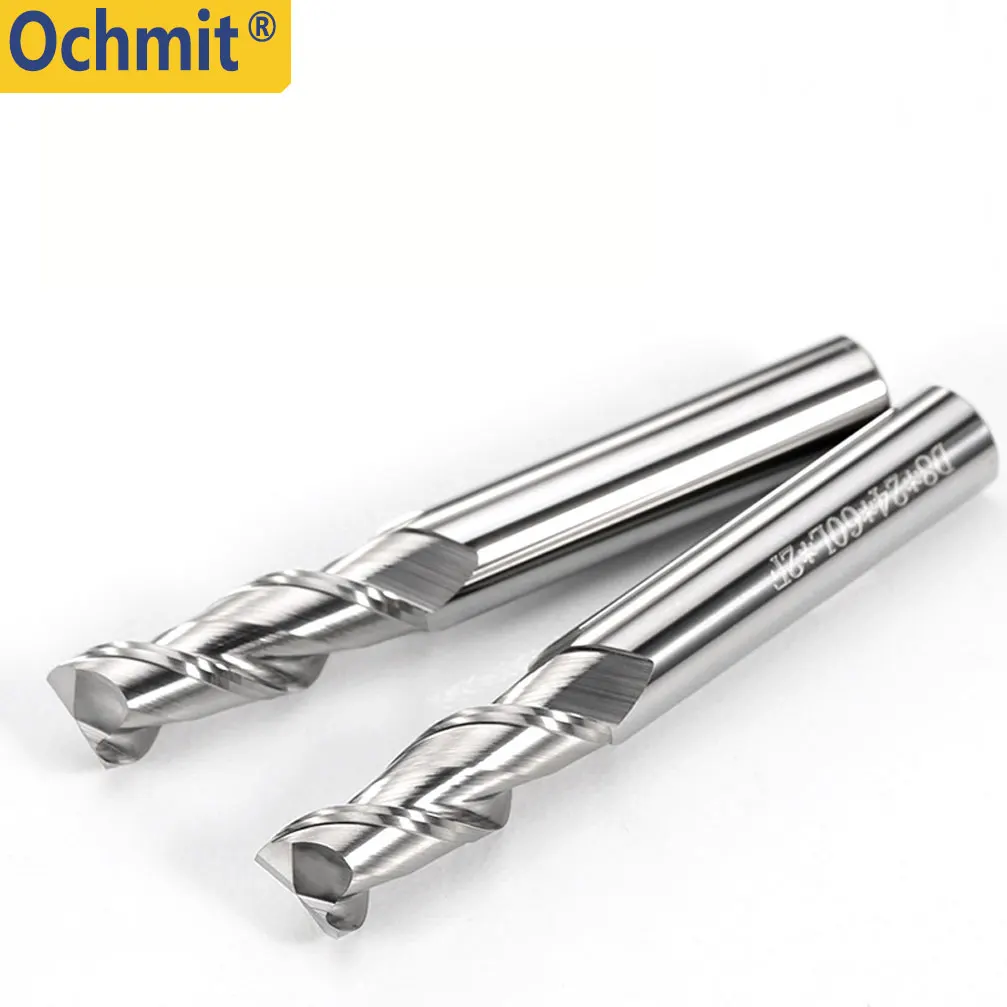 Ochmit  2Flute 3 Flute Non-Ferrous Aluminum Copper Wood Milling Cutter Alloy Carbide Tool Tungsten Steel CNC Lathe End Mill