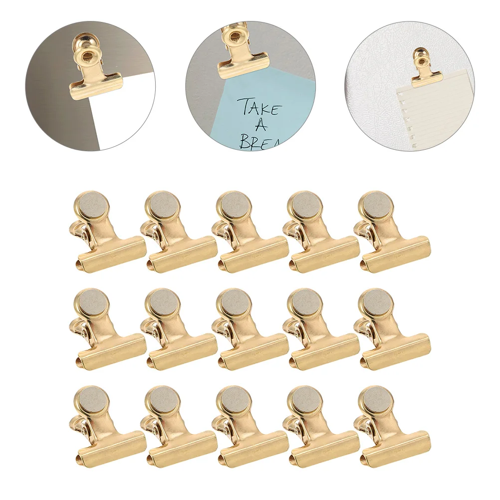 Mini pinces magnétiques pour réfrigérateur, tableau blanc, mur photo, métal en vrac pour pinces, 15 pièces