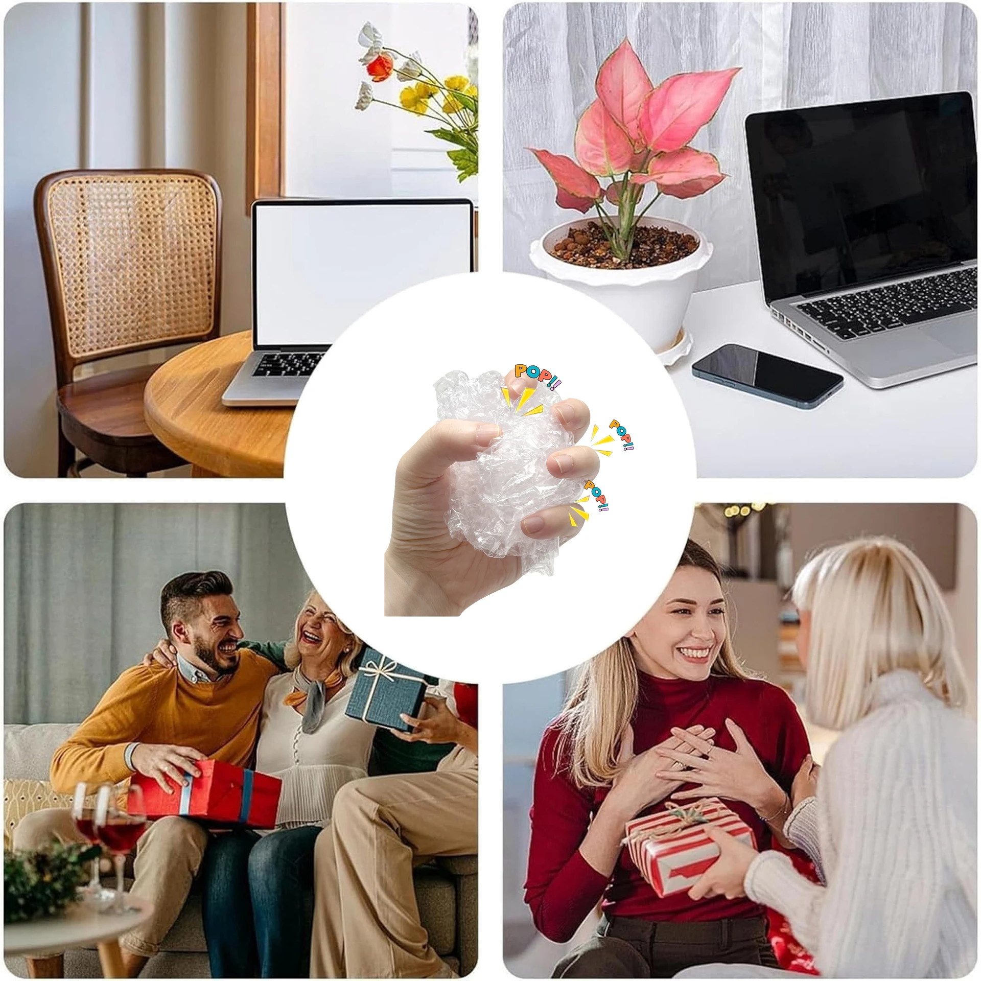 Papier à bulles de décompression, jouet de décompression, Film à bulles, outil de décompression et de libération amusant