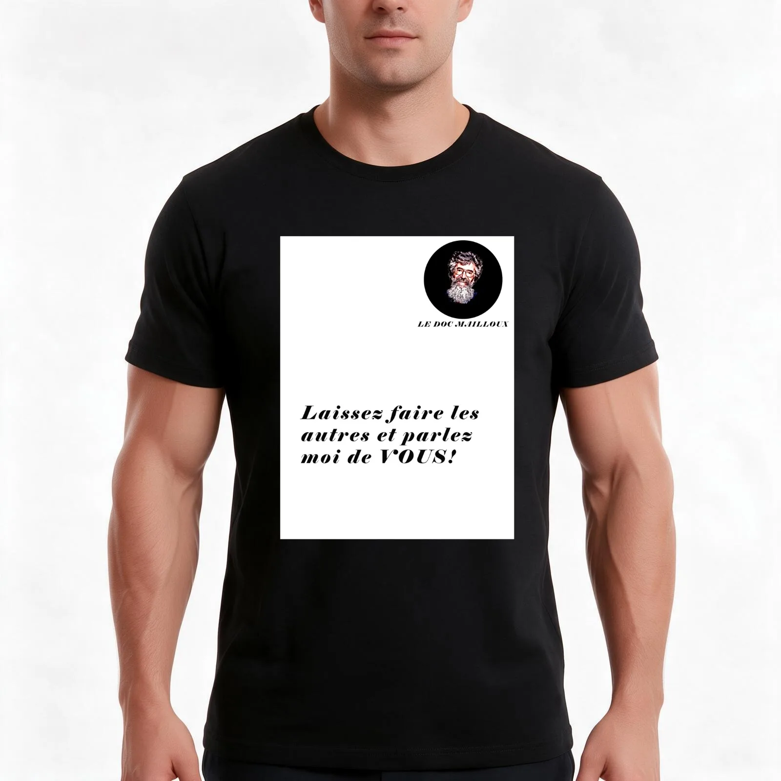 Doc Mailloux - Let the others do T-Shirt, Summer Casual Cotton Tee, Oversized Streetwear Tops, Vintage Graphic Print