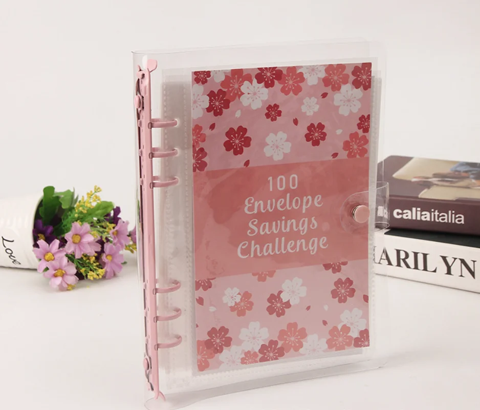 A5 Cherry Blossoms 100 Envelopes Money Saving Money Challenge Budget Binde With Cash Envelopes Budget Planner Easy To Save