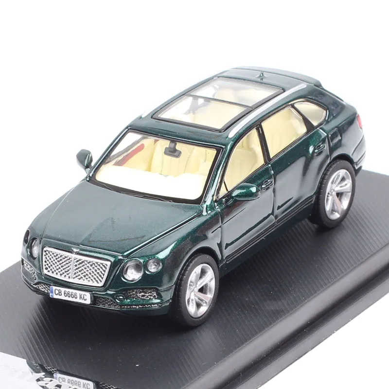 Lang feng-bentayga suv-おもちゃの車のダイキャストと車のモデル,アクリルボックスのミニチュア,1:46スケール,豪華