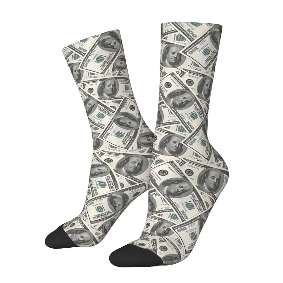 Rich Money Novelty Dollars Kawaii Socks Gym Cartoon Pattern Socks