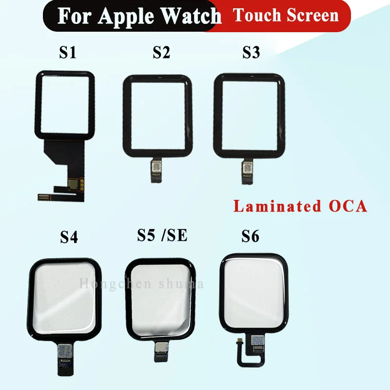 JDL ekran dotykowy szkło Digitizer Panel obiektywu do Apple Watch seria 1 2 3 4 5 6 SE S2 S3 S4 S5 S6 38mm 42mm 40mm 44mm ekran dotykowy