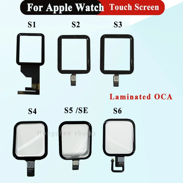 JDL ekran dotykowy szkło Digitizer Panel obiektywu do Apple Watch seria 1 2 3 4 5 6 SE S2 S3 S4 S5 S6 38mm 42mm 40mm 44mm ekran dotykowy