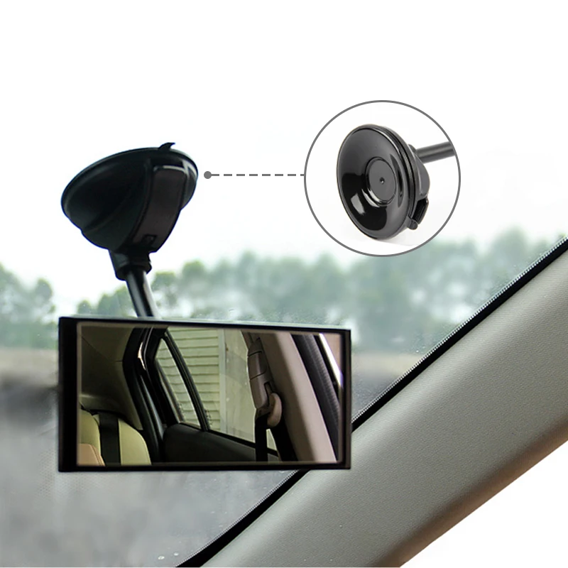 Suction Cup Baby Mirror Universal Front Windshield Suction Cup Rear View Mirror For Baby Kids Monitor Dashboard Assist Mirrors