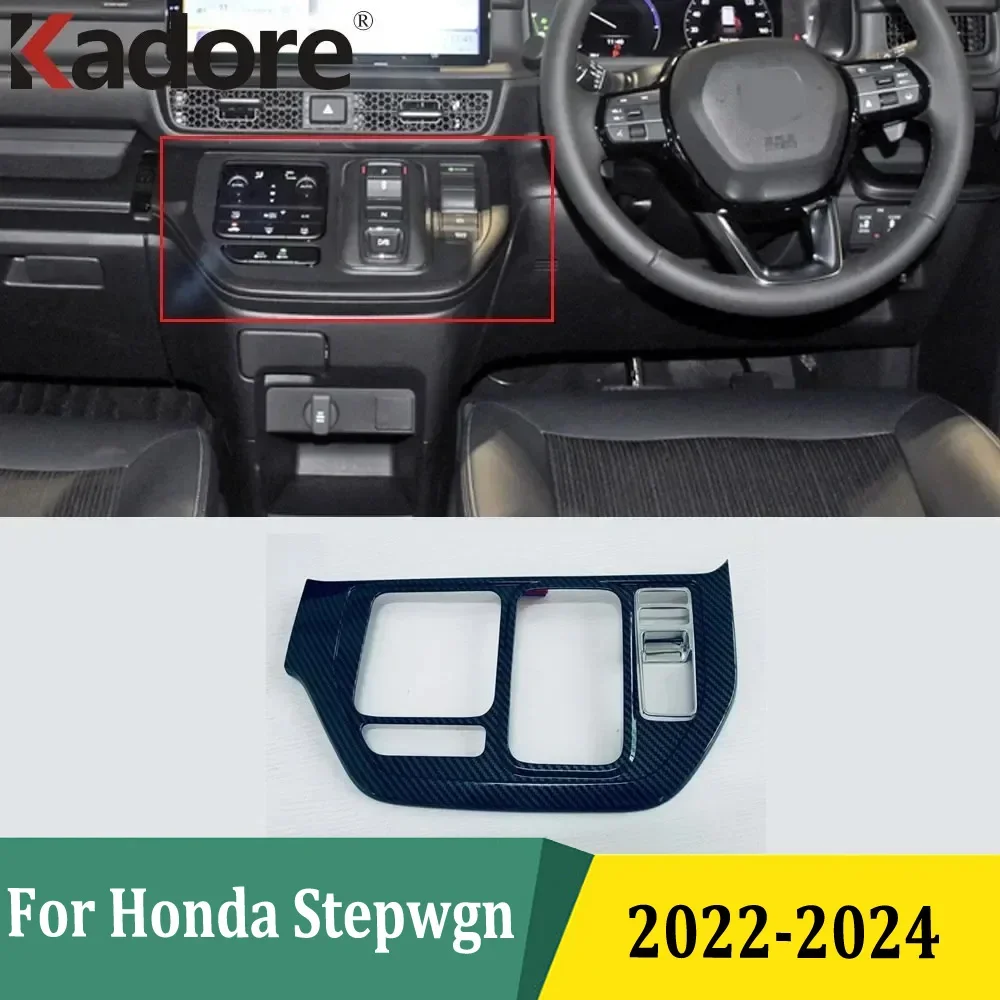 

For Honda Stepwgn 2022 2023 2024 Hand Brake Panel Trim Gear Shift Control Cover Interior Accessories Car Styling ABS Matte 2Pcs