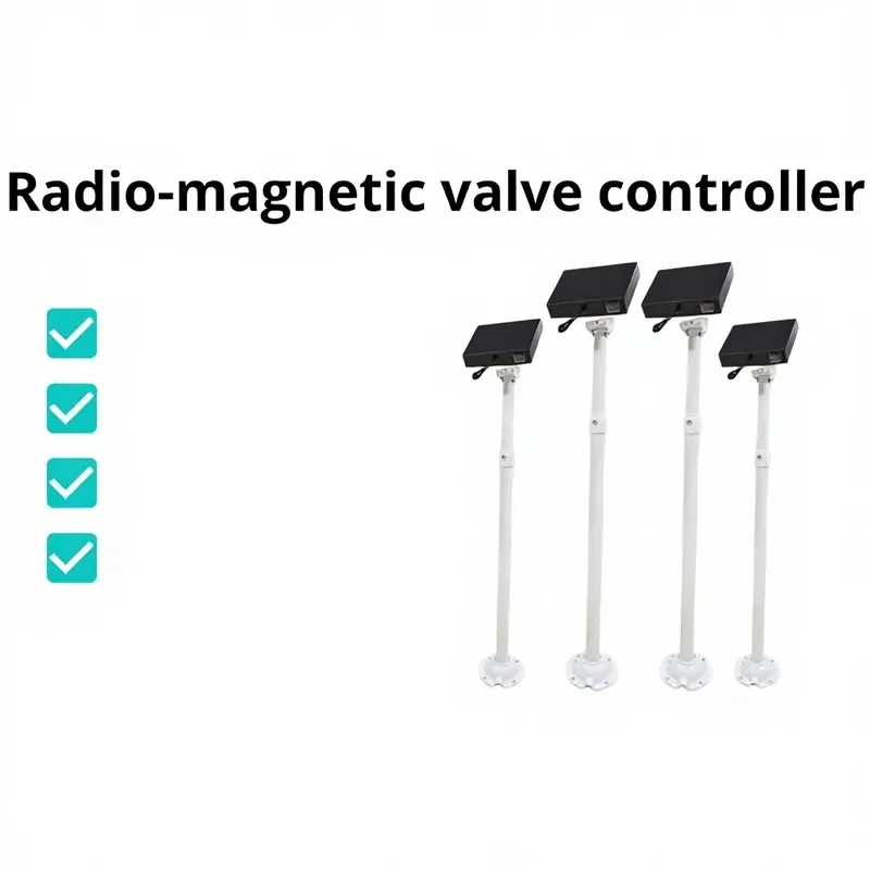 i DaringFish Garden Wireless 4G Solar Battery-Powered Solenoid Valve Irrigation Controller with One/Two Remote Pulse Watering