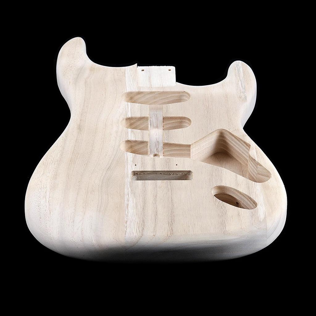 Ultra-Light Paulownia Guitar Body Unfinished Electric Guitar Body Great Resonance Perfect for  ST Electric Guitar Custom Build