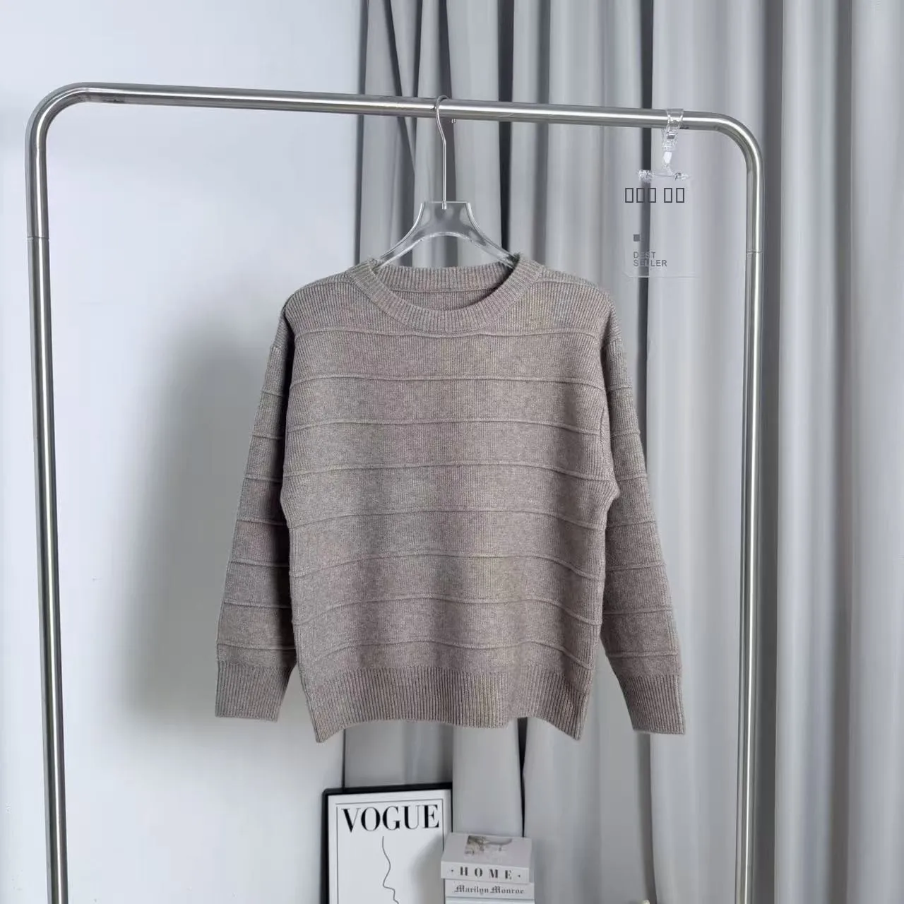 

Soft round Ne Knitted Sweater Long Sve Casual Men's irt Autumn Winter Warm Comfortable Loose Fit Overhead Top