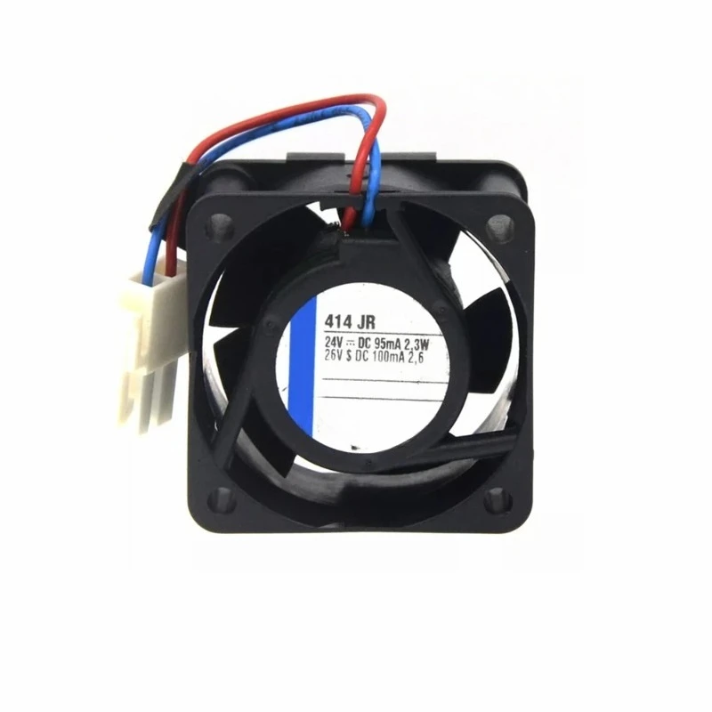 414JR DC24V 0.095A 2.3W 40x40x25mm 2Pin Brushless Cooling Fan High Speed Replacement Equipment Cooling Fan