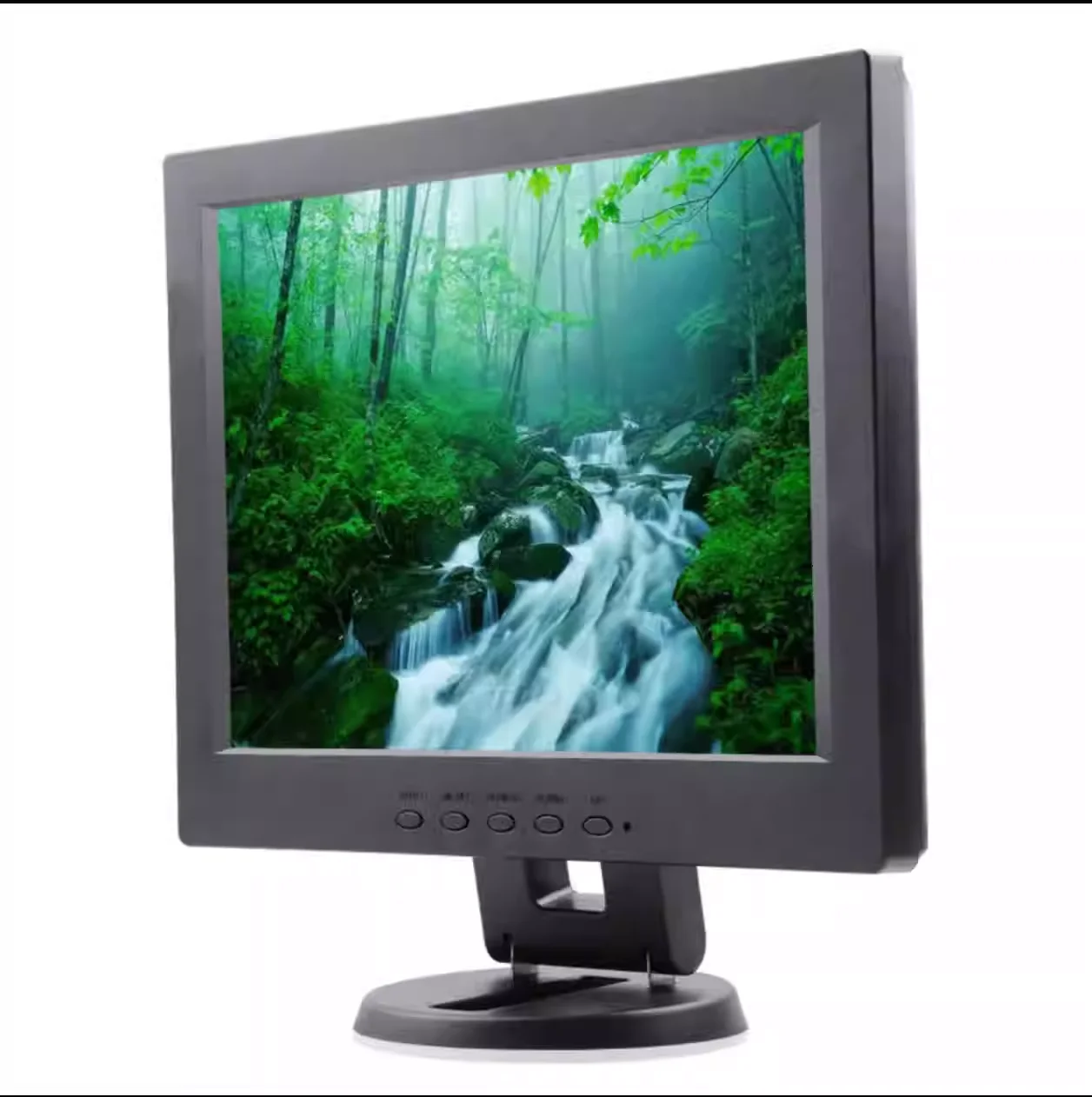 Brand-new 12-inch LCD  with a Resolution of 800x600 Supports Office Use, Cash Register, TV, and Wall Mounting