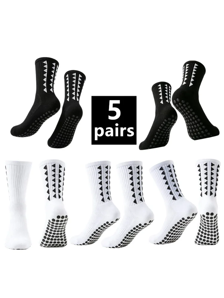 AliExpress NONE 5 Pairs Men Women Non Slip Grip Hiking Cycling Professional Towel Bottom Breathable Shockproof Athletic Socks