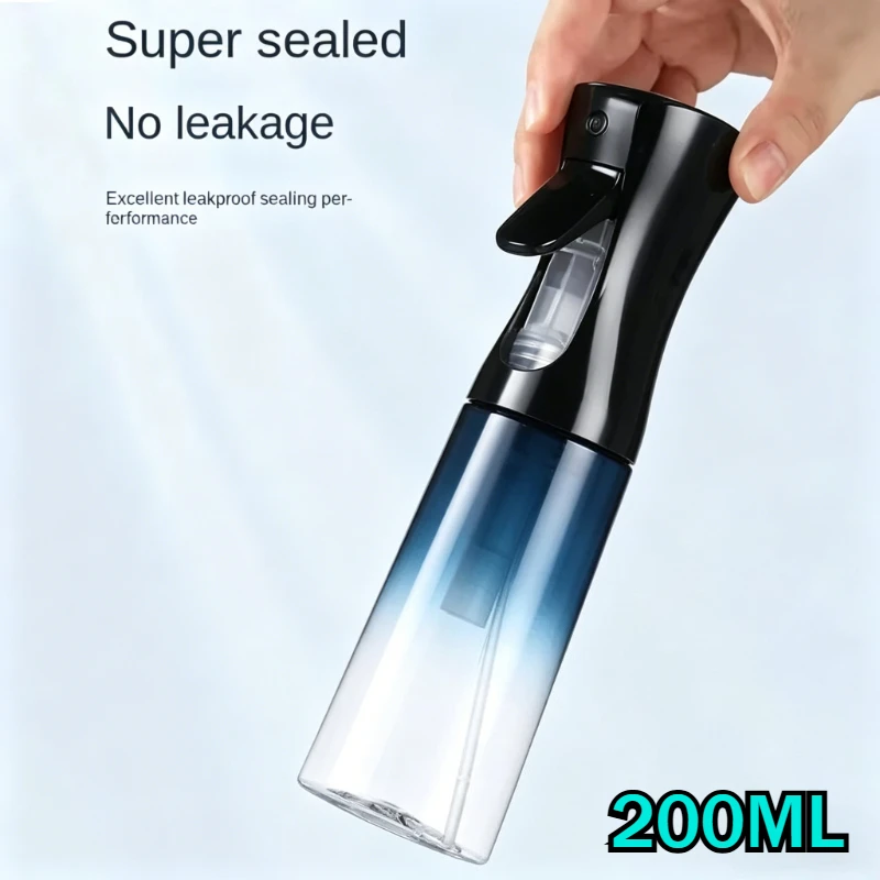 

2026 Refillable Ultra Fine Mist Continuous Spray Bottle 200ml - High Pressure Hair Salon Barber Toner Sprayer for Disinfection