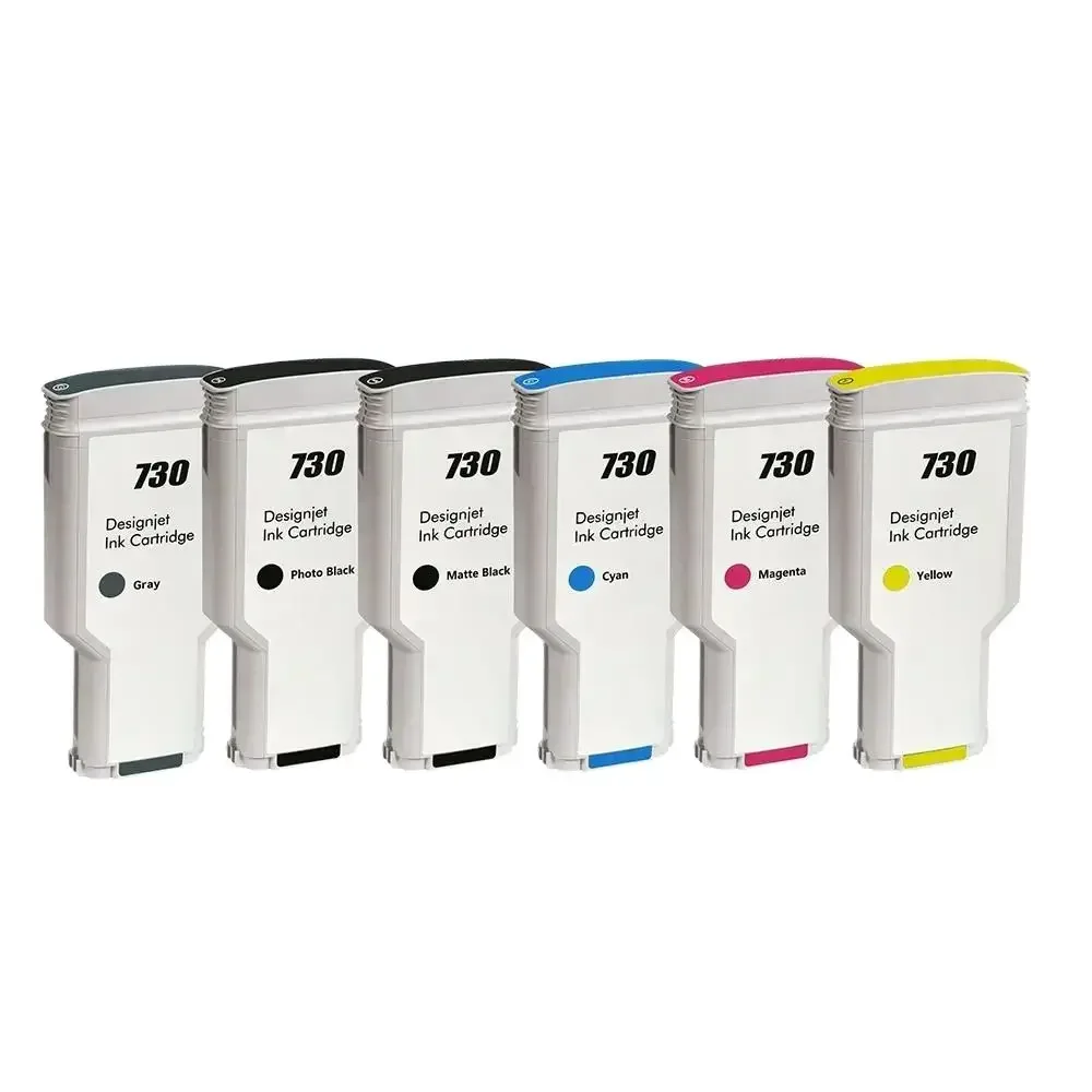 cartucho de tinta compativel de cor premium hp designjet t1600 impressora 1700 2600 300ml 01