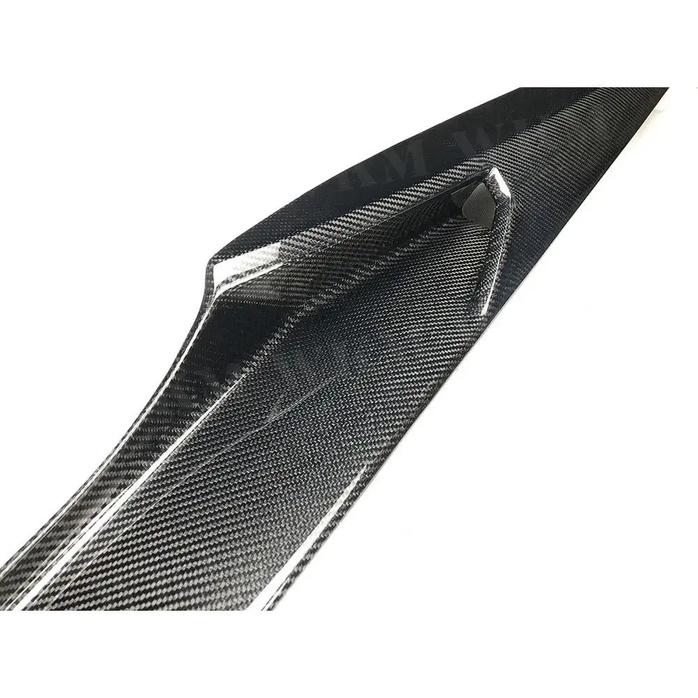 

JCYECF Dry Carbon Fiber Car Side Skirts Bumper Extension Body Apron Lip for Ferrari 488 2015-2018 FRP Side Bumper Protective