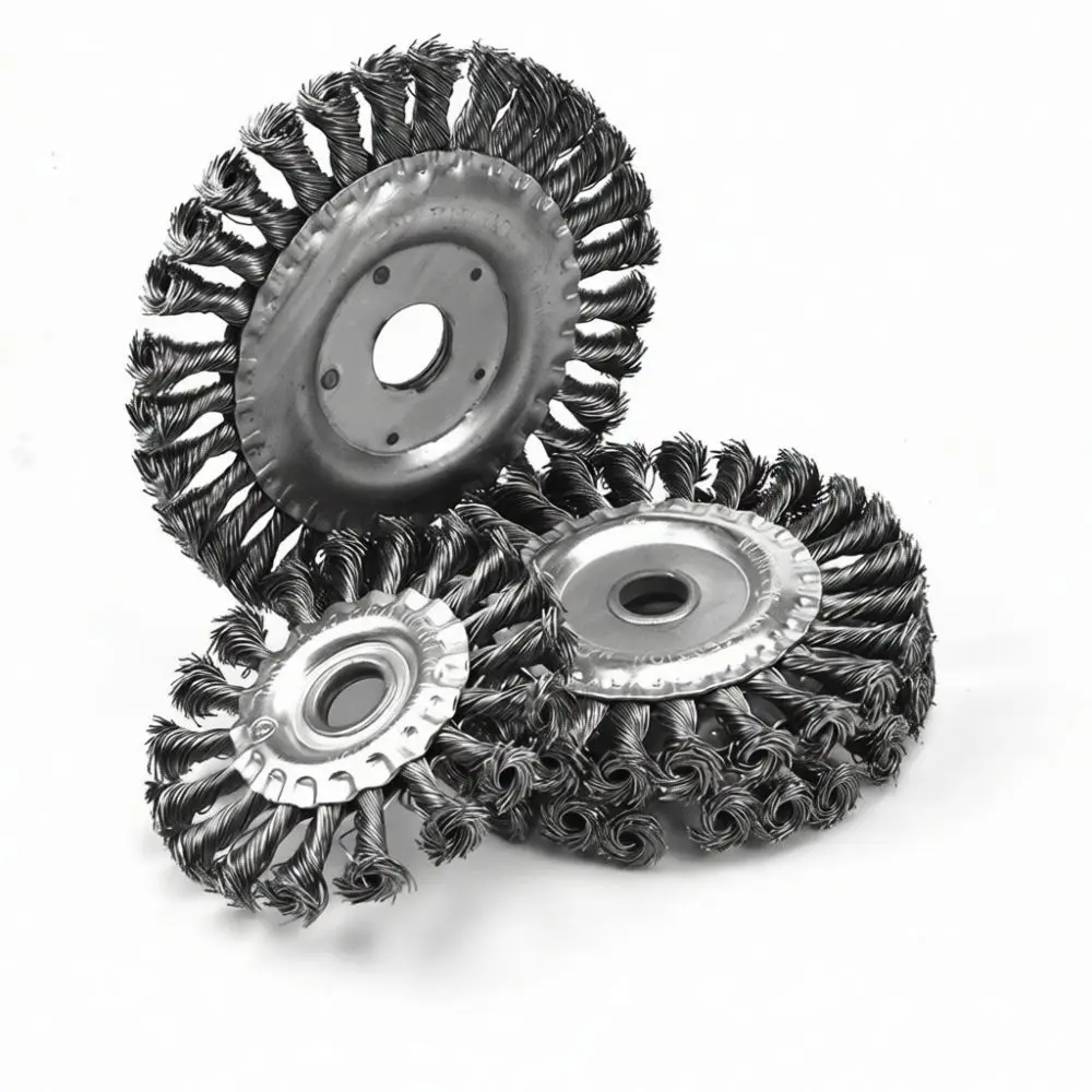 For Yongpin Twisted Steel Wire Brush For Angle Grinder Metal Pipe Ship Rust Cleaning Polishing Disc Grinding Accessory