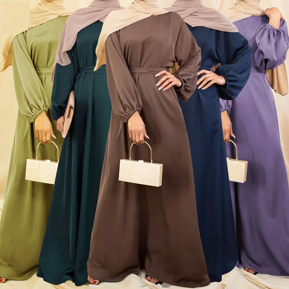 

Eid Mubarak Djellaba Femme Hijab Dress Muslim Women Dubai Turkey Kaftan Islam Clothing Ramadan Caftan Robe Musulmane Abaya Gown