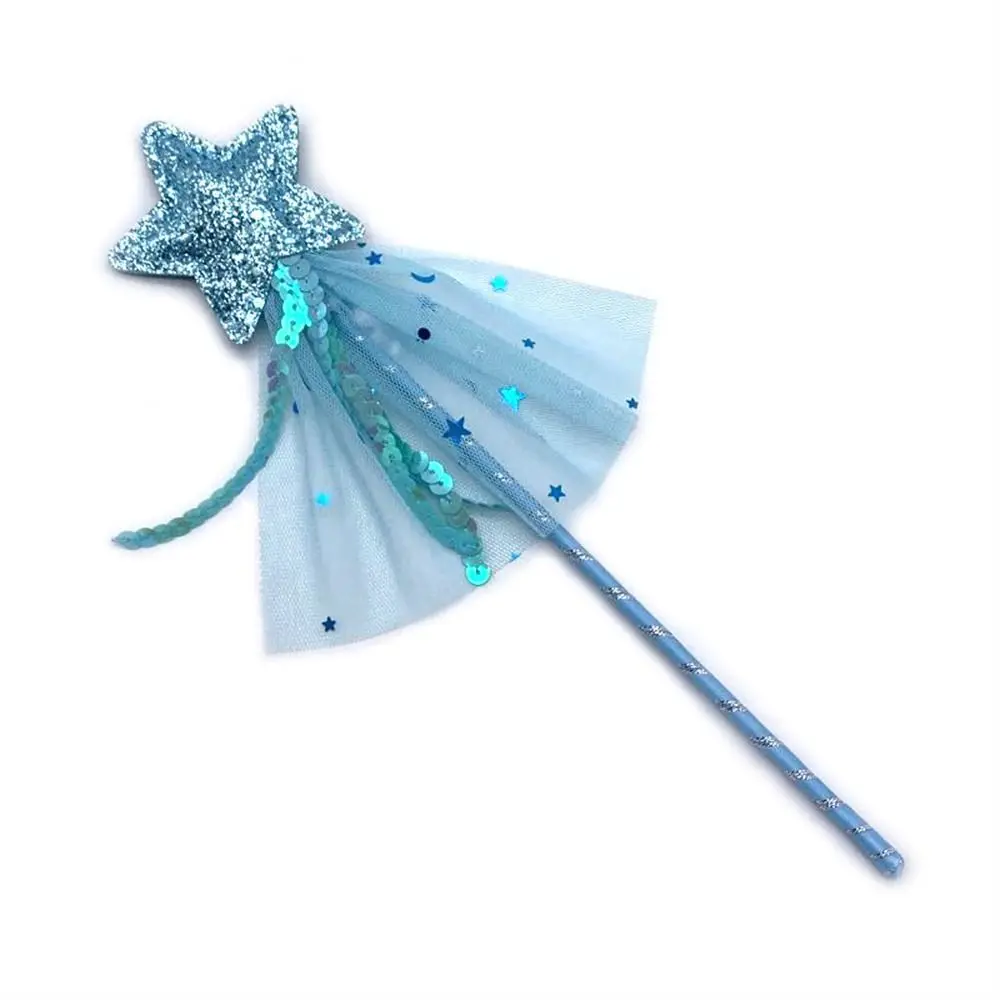 Dreamlike Star Fairy Wand Girls Wand Five Pointed Star Princess Wand Role-playing Colorful Kids Stick Wand Birthday Gift