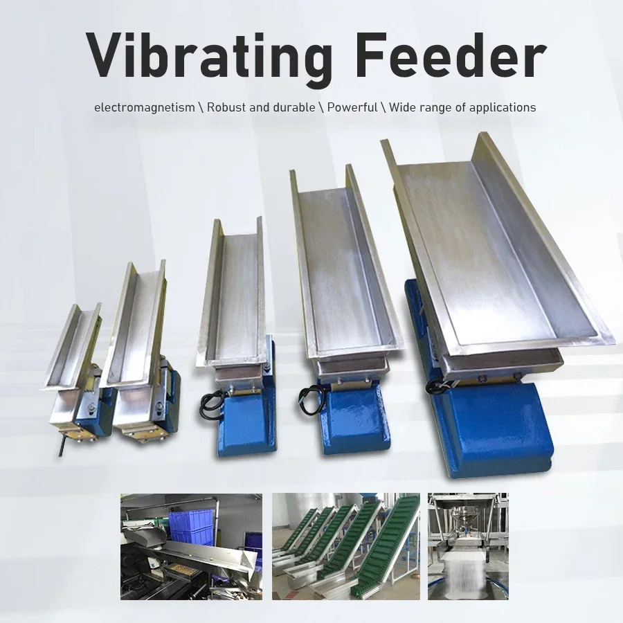 

220V Electric Shaking Feeding Machine GZV1 GZV2 Adjustable Speed Vibrating Feeder Mini Electromagnetic Vibrating Feeder