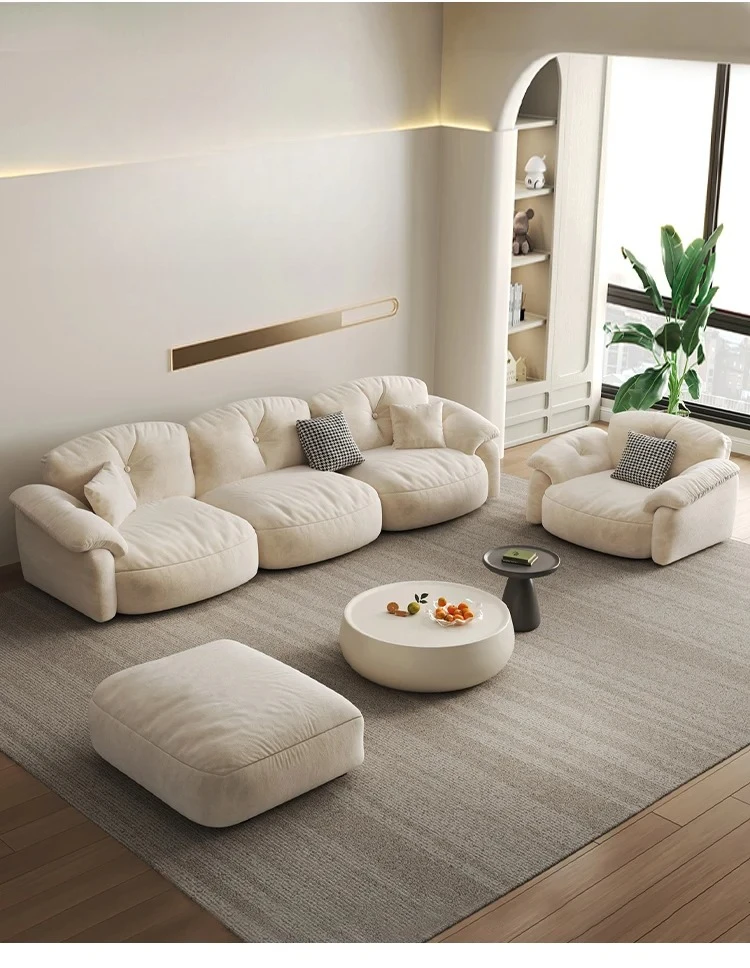 

straight row household small apartment milk velvet
