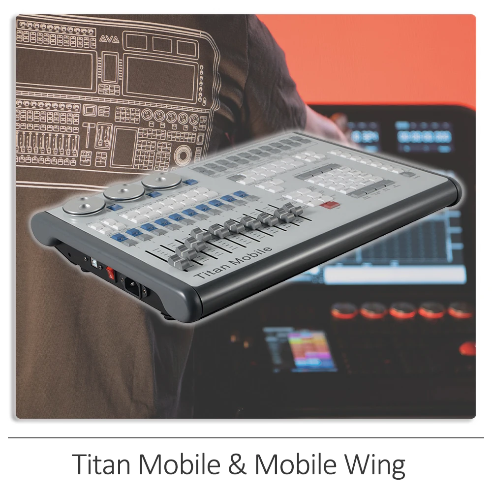 Professional Titan Console Lighting Titan Mobile And Mobile Wing on PC Console intelligent Lamp Stage Party DJ DMX512 Console