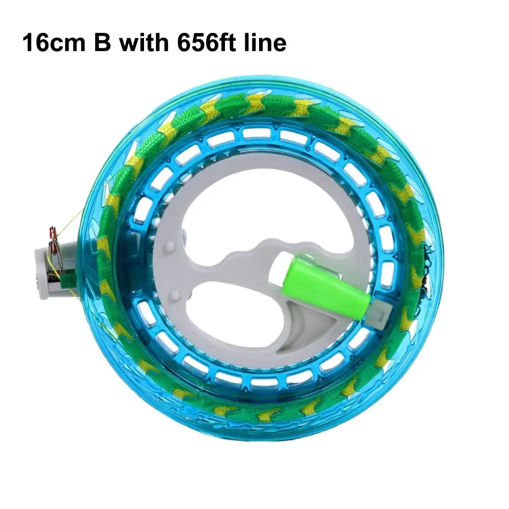 Uchwyt z szpulą na liny do latawców o długości 1312 stóp z blokadą, szpula na liny 16/18/20 cm, skręcana lina, narzędzie do nawijania, koło ogniane.