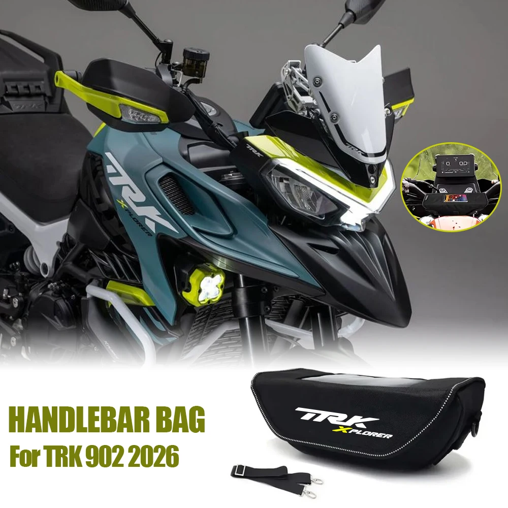 For TRK 902 2026 Motorcycle Handlebar Travel Storage Bag Waterproof Dustproof Convenient Tools Accessories Bag