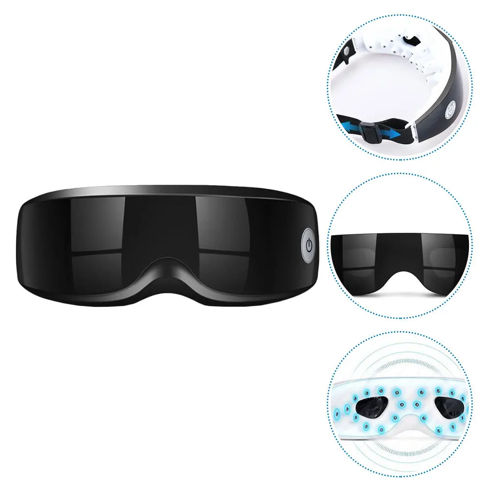 

Massager Adjustable Elastic Headband Vibration Acupoints Massage For Eye Fatigue Relief Blood Flow Sleep Aid Rechargeable