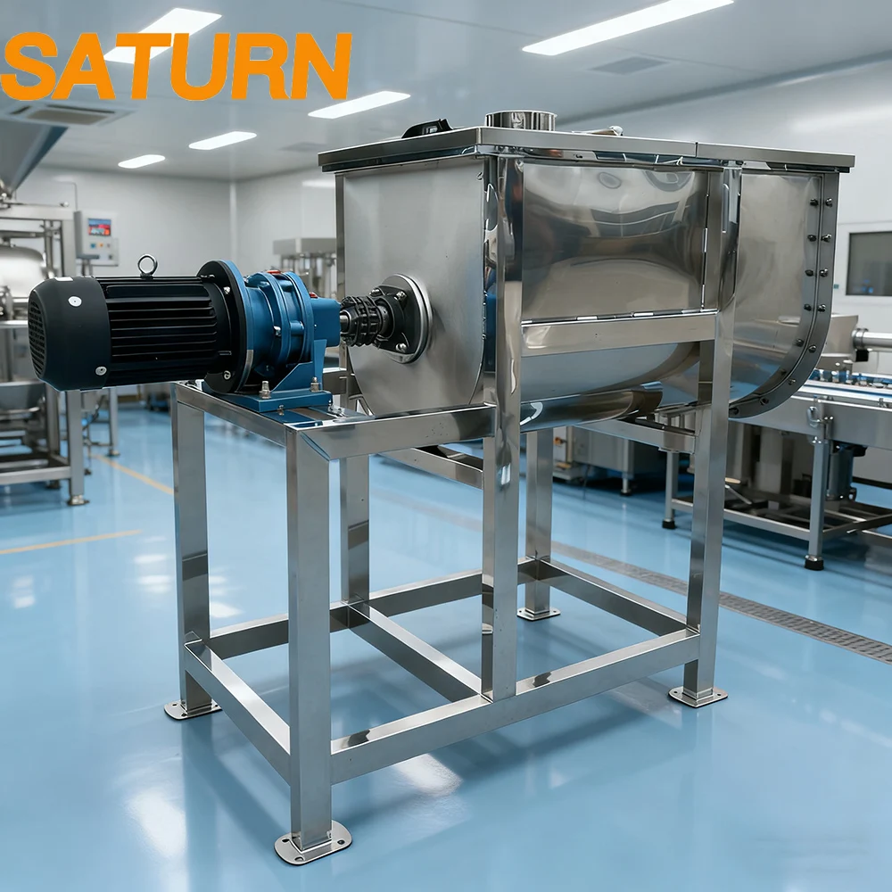 

Ribbon Blender Mixer Detergent Soap r Dry Wet Powder Mixing Machine 100L 200L