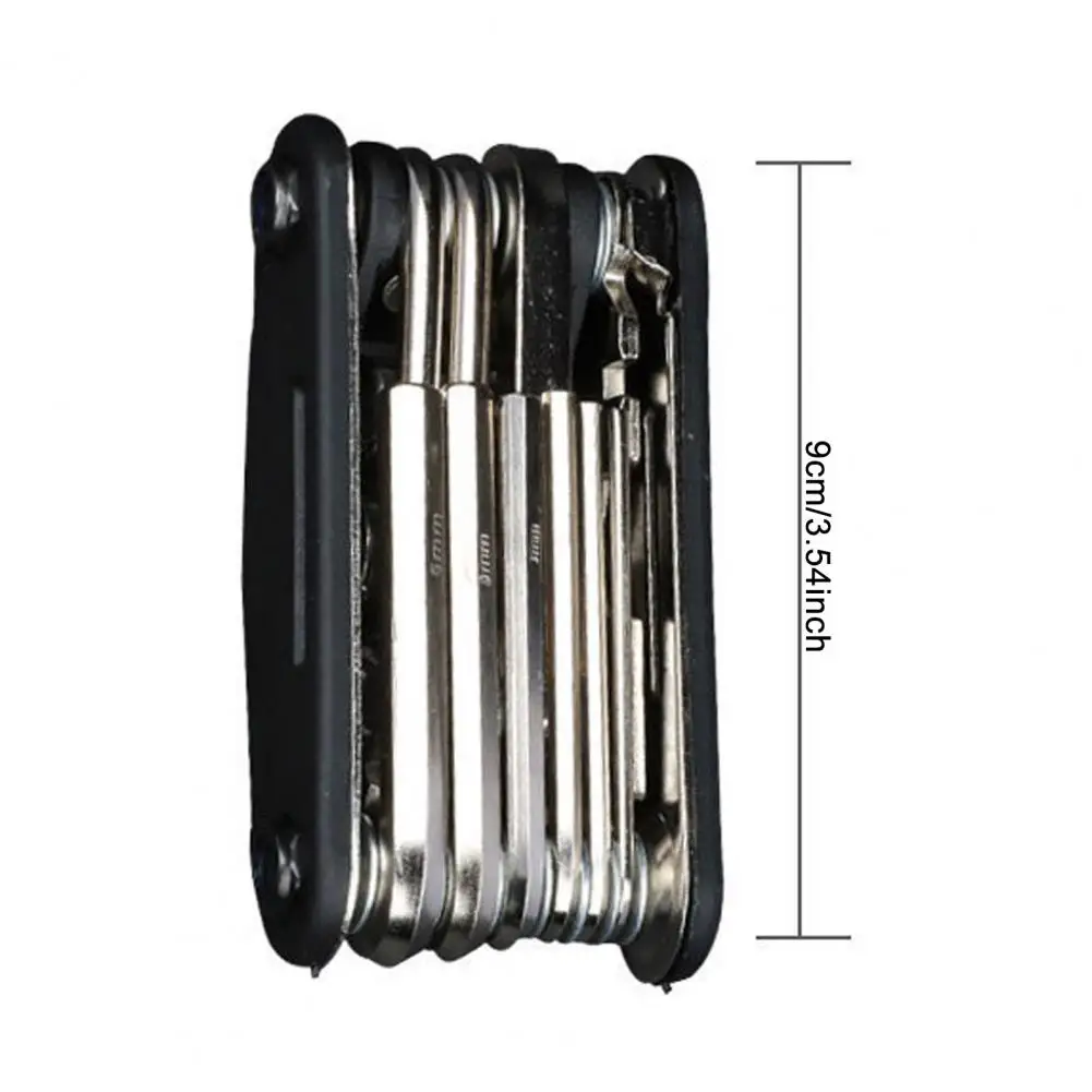 

9 см комплекты для ремонта велосипеда 16-в-1 многофункциональный инструмент для велосипеда с рычагами шин шестигранный ключ для спиц складной набор аксессуаров для дорожного горного велосипеда