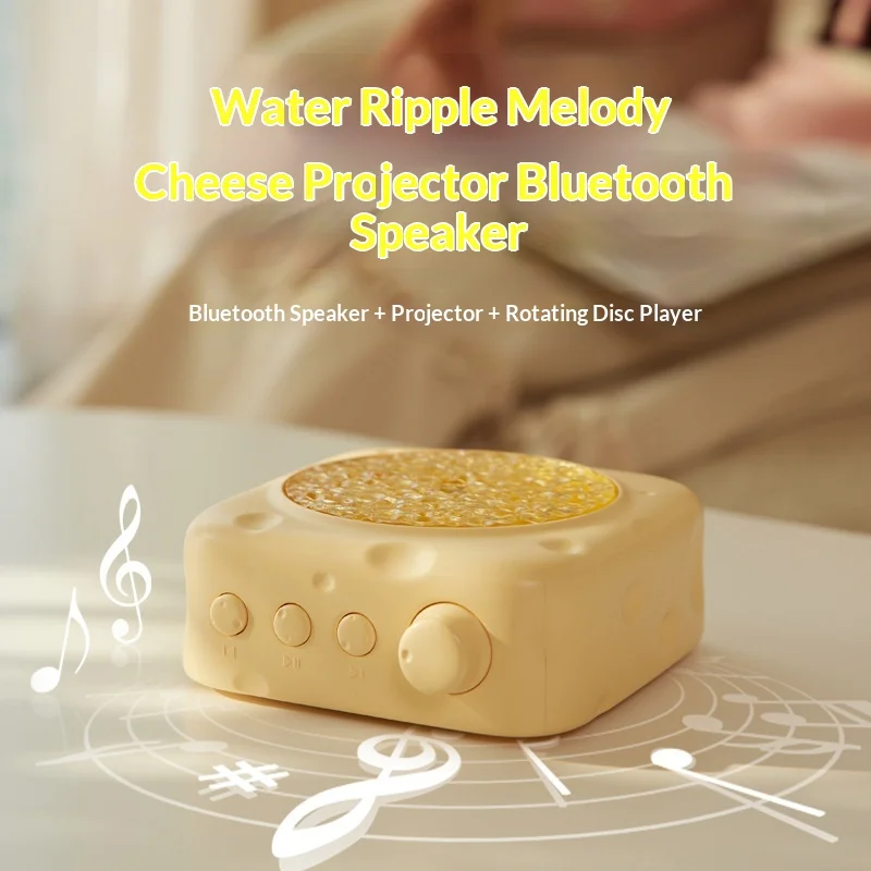 

Locoock Lk13 Cheese Bluetooth Wireless Speaker - Outdoor Gift For Girls Best Friend High-Quality Cosplay Toy For Birthday