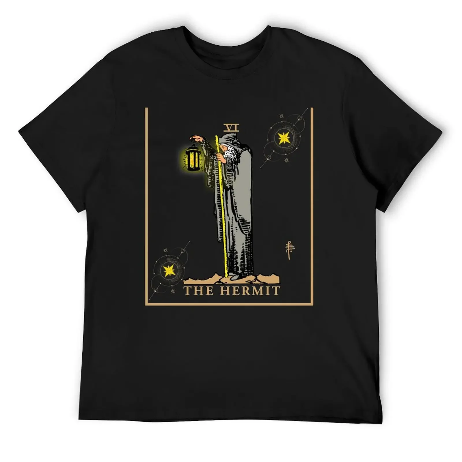 

The Hermit Tarot Card - Major Arcana - fortune telling - T-Shirt baggy shirts T-shirt men