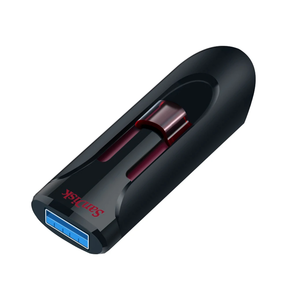 SanDisk Cruzer Glide 3.0 USB Flash Drive Pen 16GB 32GB Memory Stick 64GB 128GB 256GB Retractable USB Connector for Computer