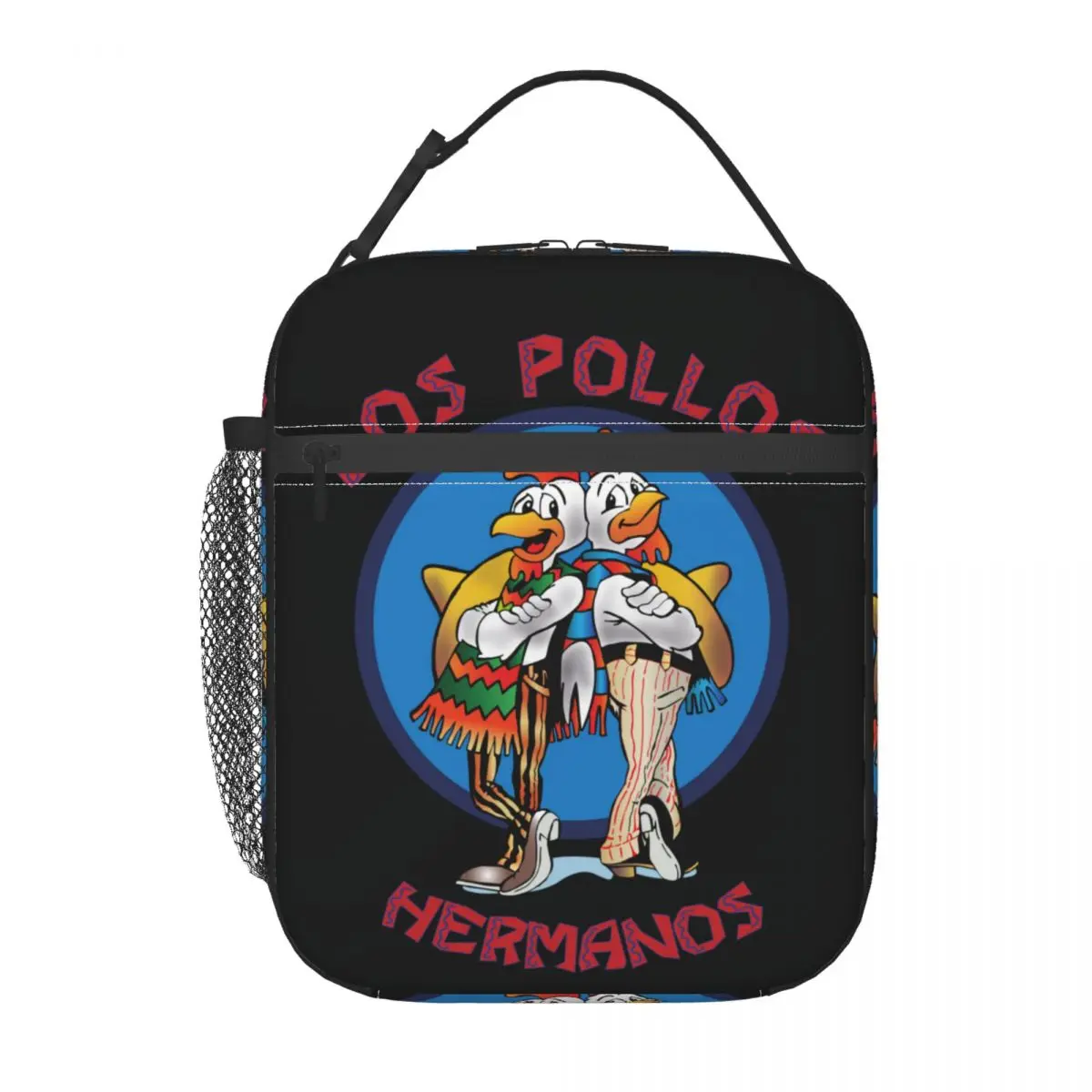 Funny Los Pollos Hermanos Insulated Lunch Bag for Outdoor Picnic Breaking Bad Leakproof Cooler Thermal Lunch Box Women Children