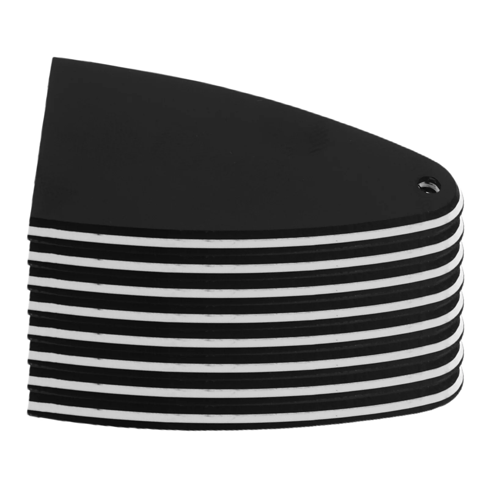 

8pcs Electric Bass Guitar Neck Plate Plastic Truss Rod Covers Repair Maintenance High-Strength Iron Core Rounded Corner