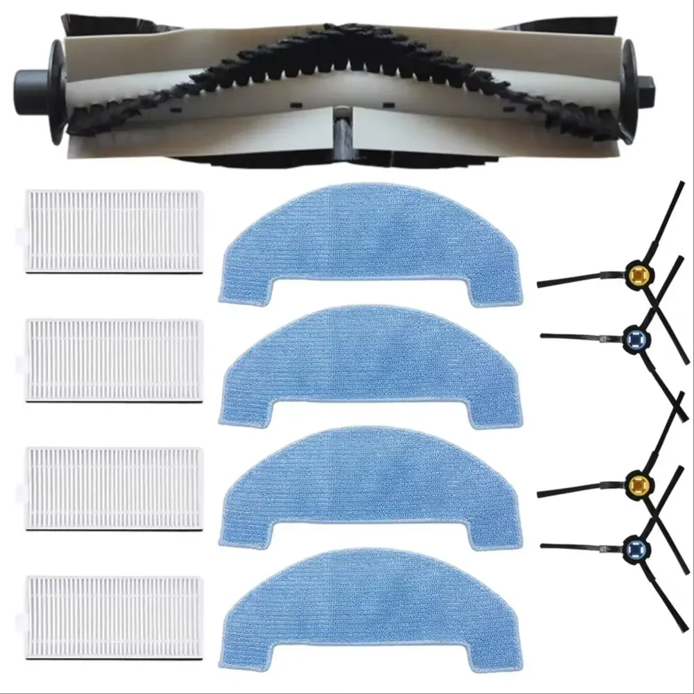 

Основная боковая щетка, фильтр, комплект ткани для швабры, комплект аксессуаров для робота-пылесоса для ILIFE A20/T20S/V3x для Polaris PVCR 3600 с салфетками для швабры