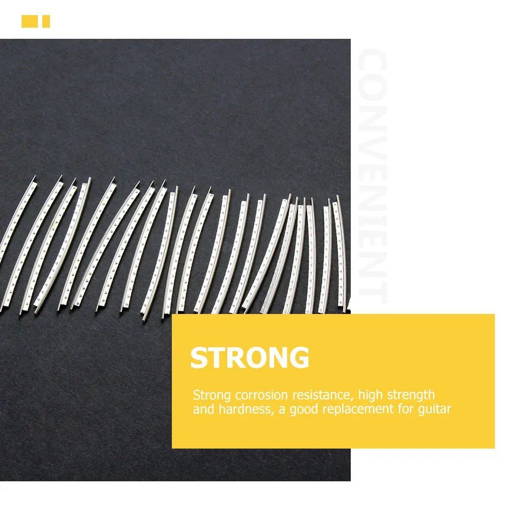 

1Set Metal Fret Wire for Guitar Reliable Fretwire Replacement High Strength Hardness Corrosion Resistant DIY Instrument Repair