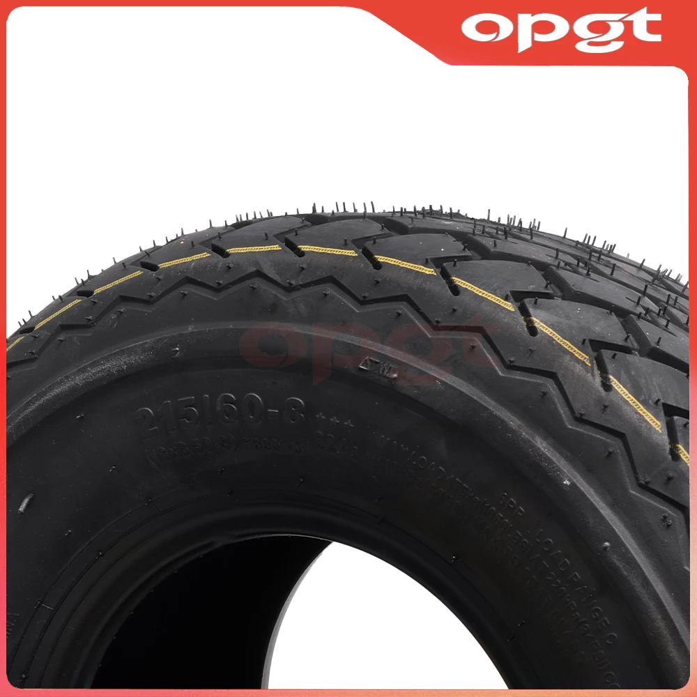 OPGT 8 Inch Thickened Tubeless Tire 215/60-8 Wear-resistant Road Vacuum Tyre For Chinese city Harley Electric Scooter Wheel