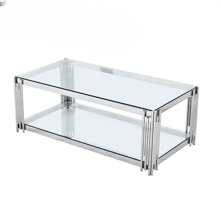 wholesale modern Nordic center coffee table for living room gold stainless steel white sintered stone