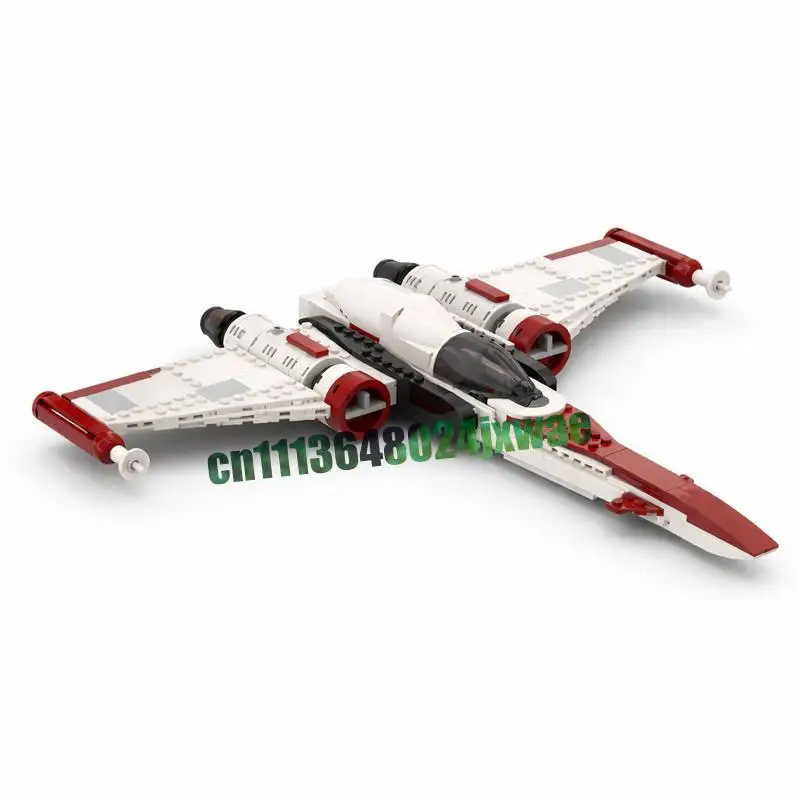 466PCS Mini Sci Fi Interstellar Fighter Jet Spaceship Model Custom Building Blocks Assembly Toy Collection Decor Holiday Gifts