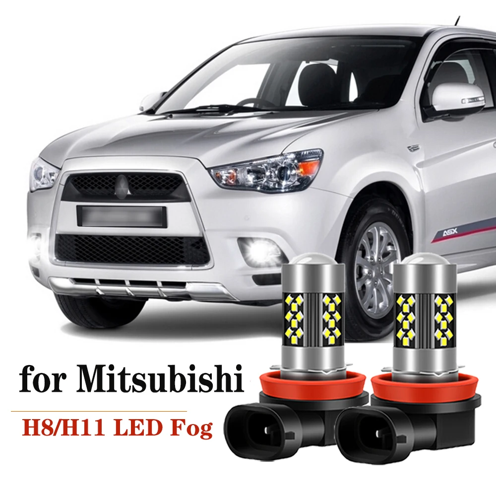 

2pcs LED Fog Light Blub Lamp Canbus H8 H11 H16 For Mitsubishi ASX Colt Eclipse Cross Lancer 8 Outlander Pajero V80 V93 V97 V98