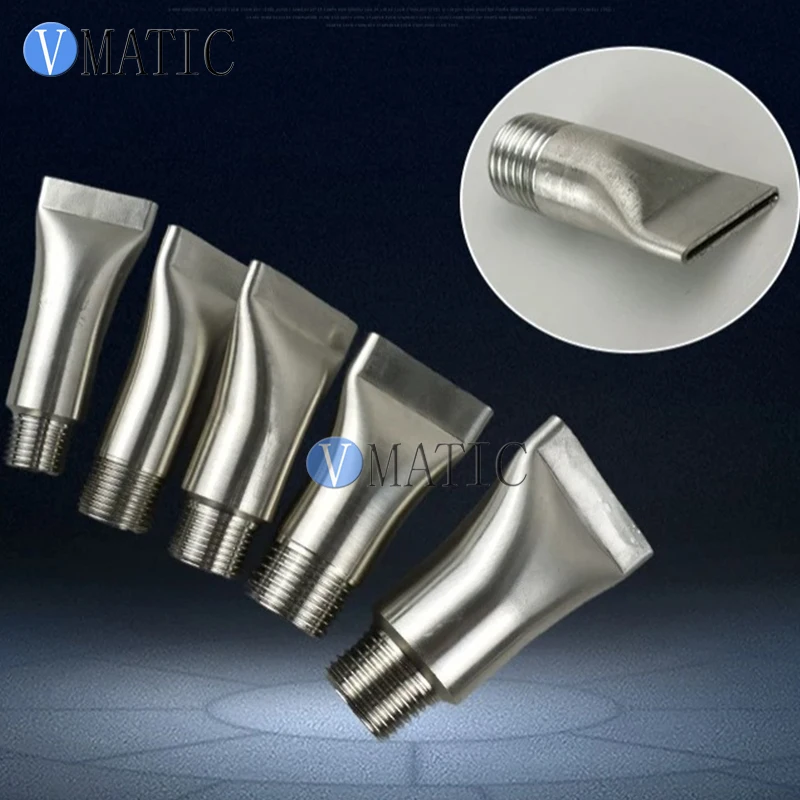 Free Shipping Stainless Steel Flat Fan Duckbill Nozzle for Industrial Air Blow and Dust Cleaning