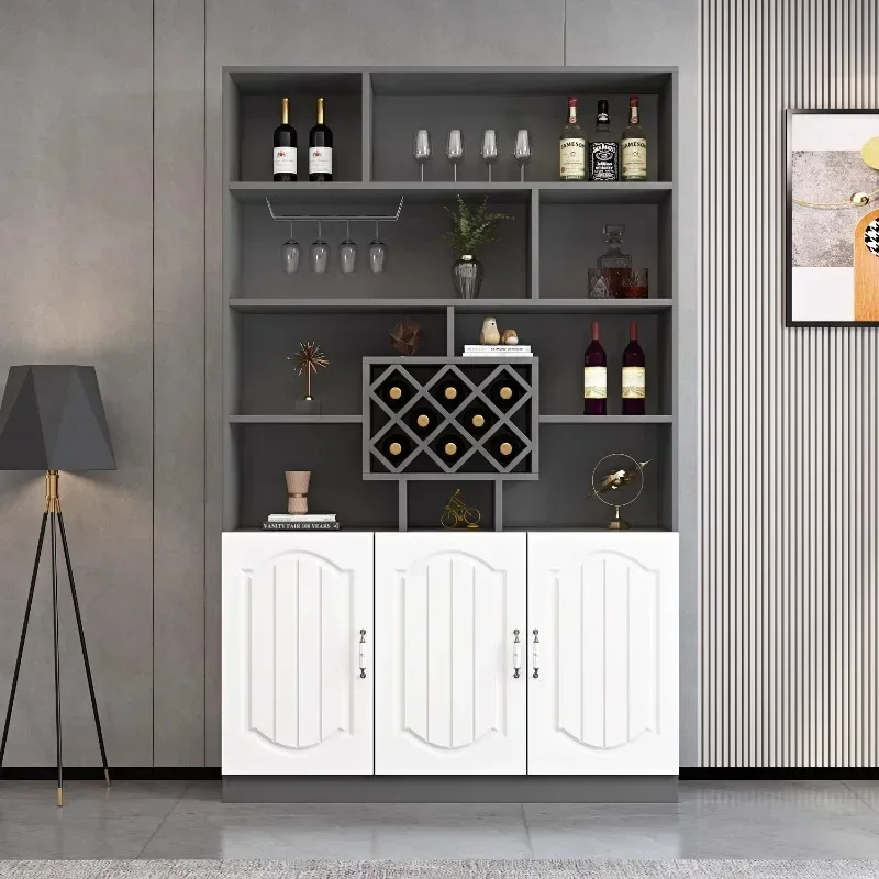 

Vintage Wine Stands Hanging Full Kitchen Cabinet Nordic Outdoor Bar Room Liquor Elegant Open Cabinets Vitrine Furniture Luxury