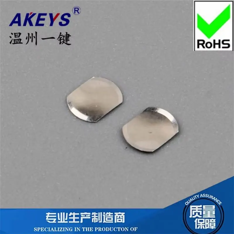 100pcs Elliptical with dots Metal dome Metal Shrapnel Reset Switch Touch Switch Micro Switch Membrane Switch