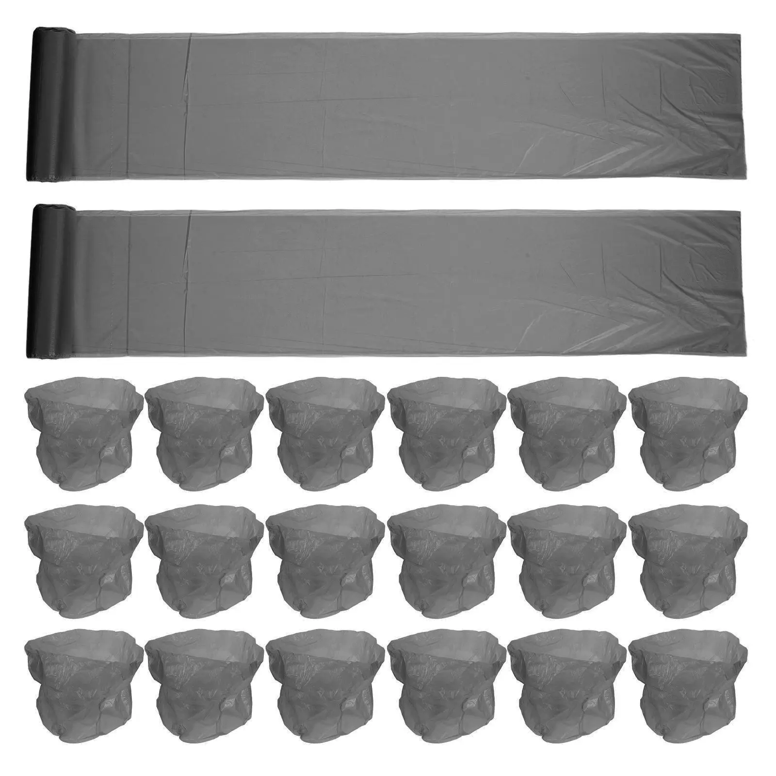 

100Pcs Biodegradable Garbage 5 Rolls Black 2.6 Gallon 45x50cm Thickened Durable Kitchen Bathroom Office Trash Plastic Bags