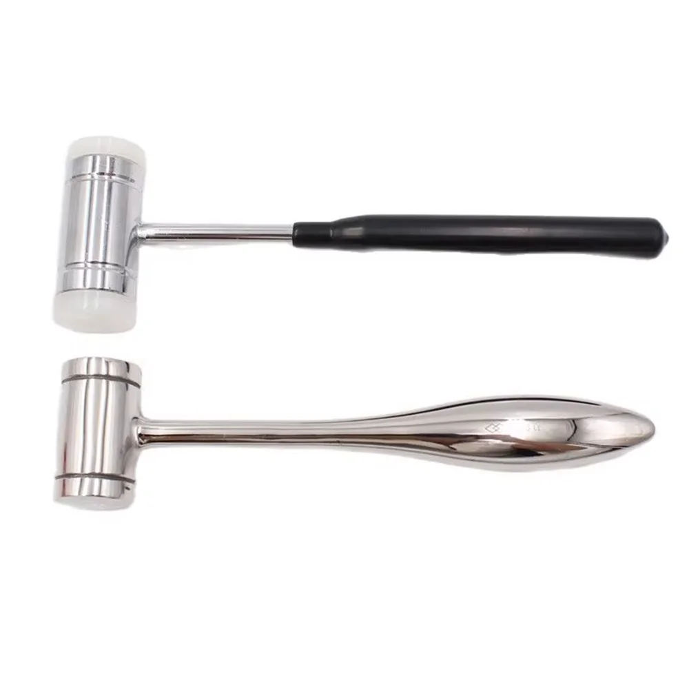 

Dental Bone Hammer Double-headed Nylon Stainless Steel Handle Autoclave Teeth Surgical Extraction Tool Dentist Instrument ﻿