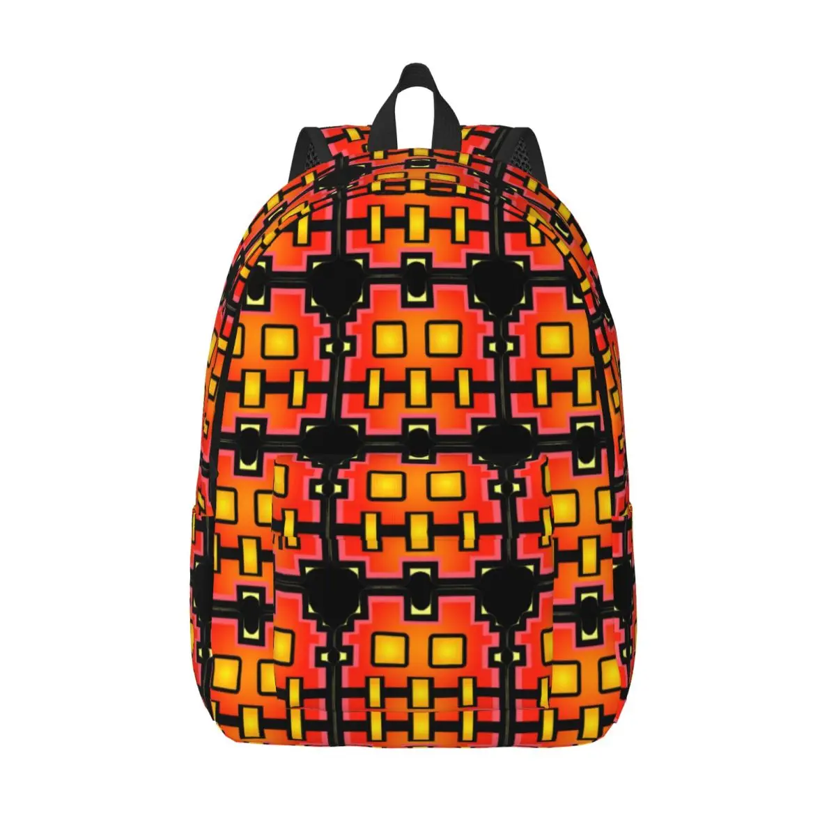 

Cube Geometry Game Dash Backpack for Men Women Fashion Student Work Daypack 3d Printing Laptop Shoulder Bag Sports