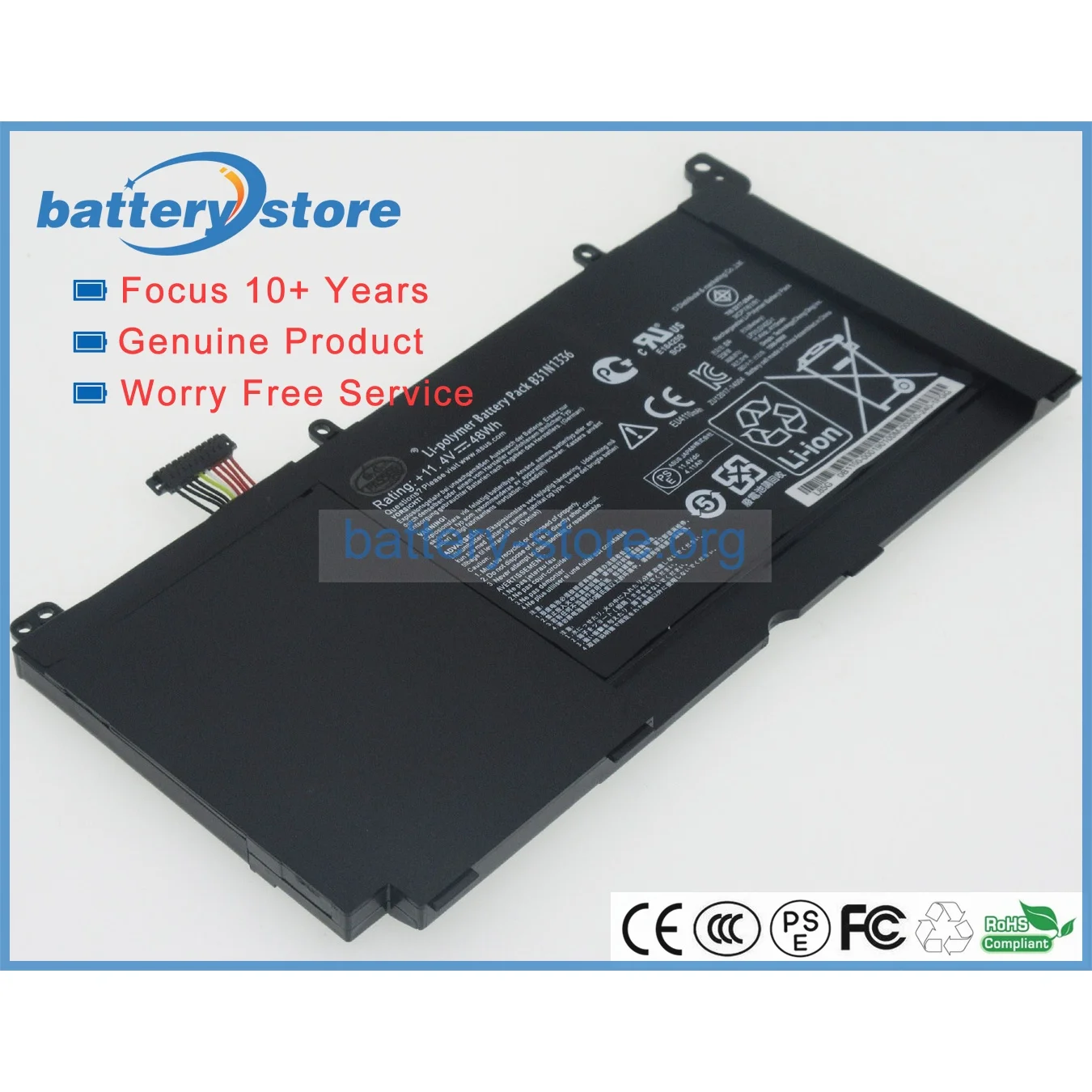 Genuine laptop batteries for C31-S551,B31N1336,A42-S551,0B200-00450500,0B200-00450100,0B200-00450600,0B200-00450400,11.4V