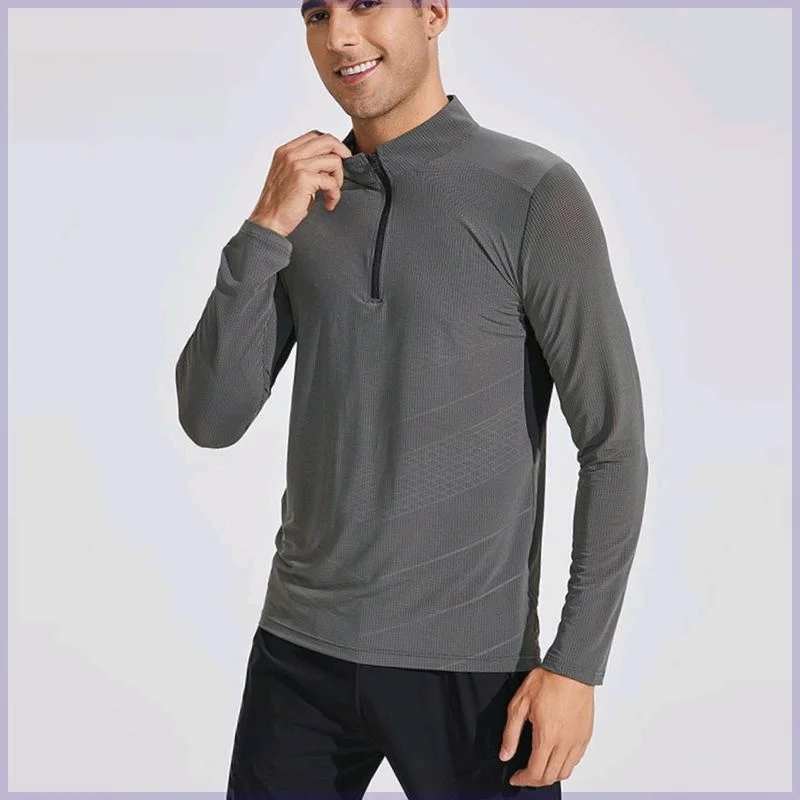 men's-long-sleeve-t-shirt-half-zipper-stand-collar-quick-dry-fitness-training-running-outdoor-sports-clothing-by-jianling
